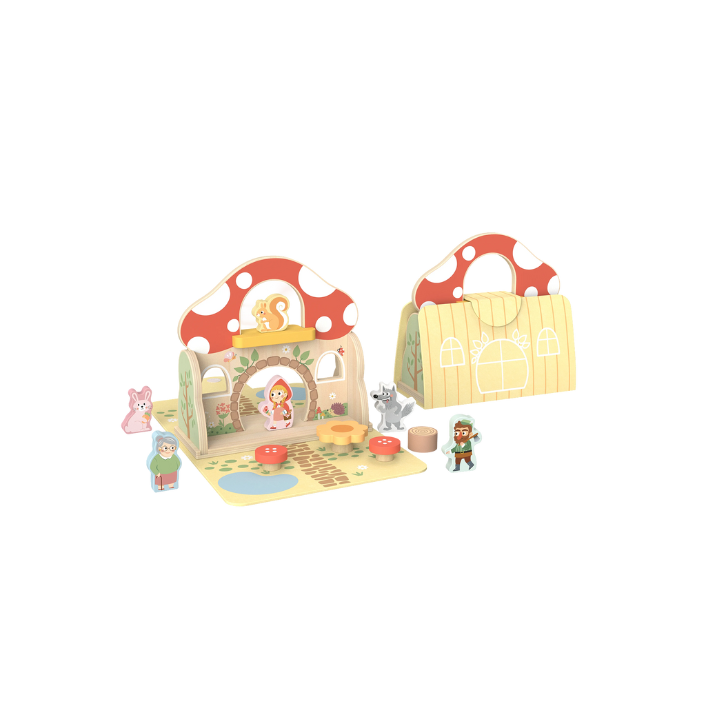 წითელქუდას სათამაშო ნაკრები — „ზღაპარი, რომელიც ბავშვმა თავად უნდა მოყვეს“