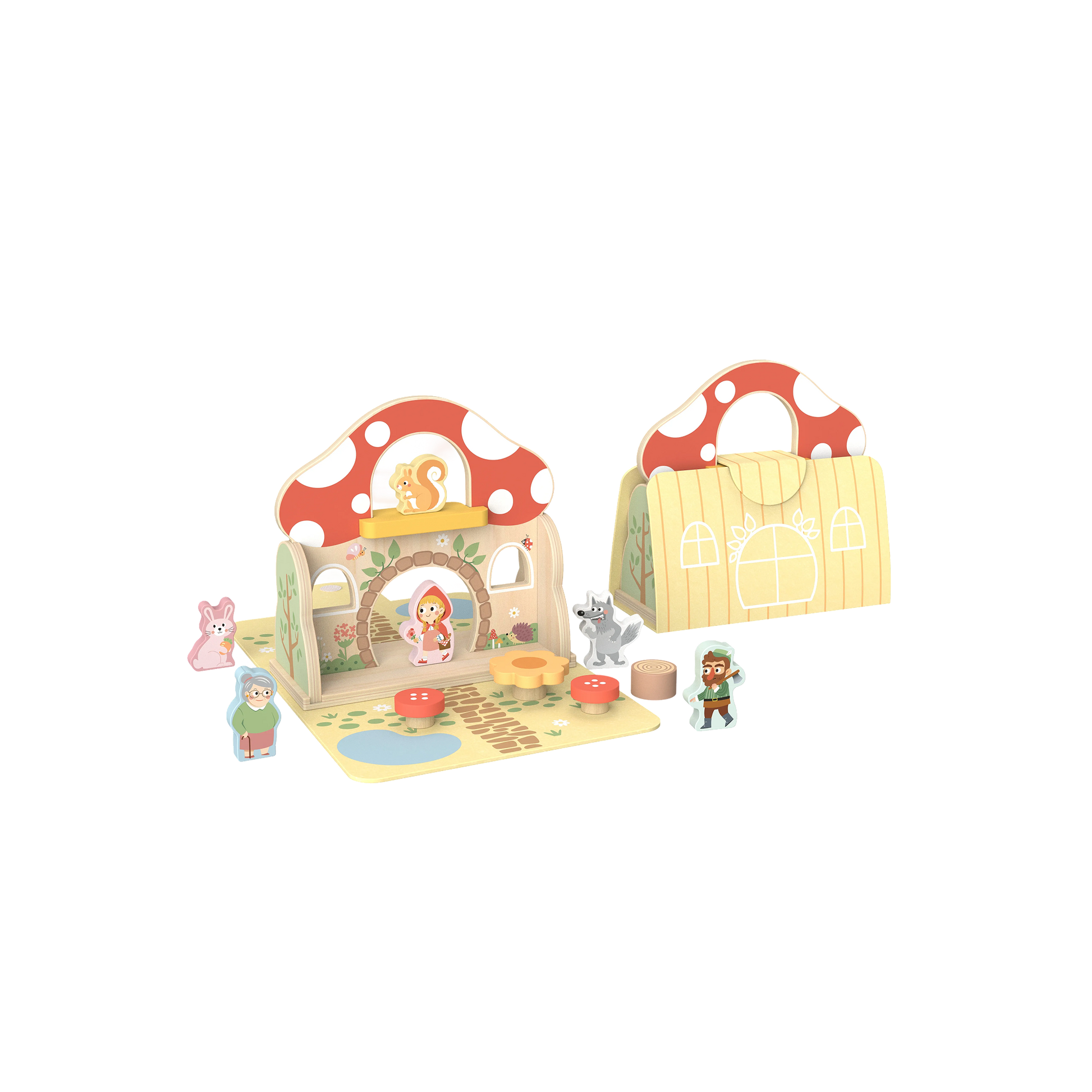 წითელქუდას სათამაშო ნაკრები — „ზღაპარი, რომელიც ბავშვმა თავად უნდა მოყვეს“