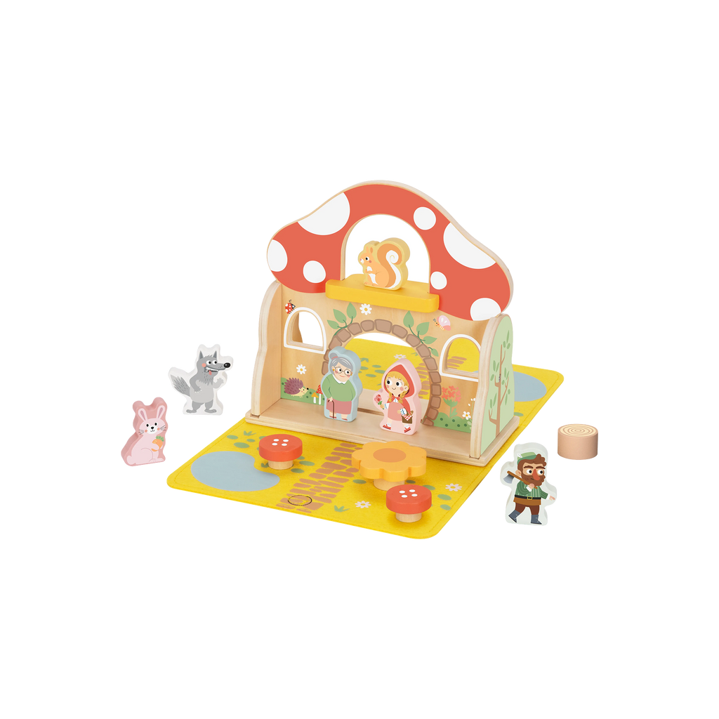 წითელქუდას სათამაშო ნაკრები — „ზღაპარი, რომელიც ბავშვმა თავად უნდა მოყვეს“