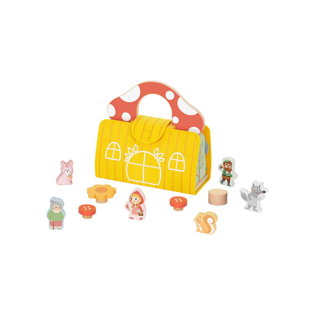 წითელქუდას სათამაშო ნაკრები — „ზღაპარი, რომელიც ბავშვმა თავად უნდა მოყვეს“