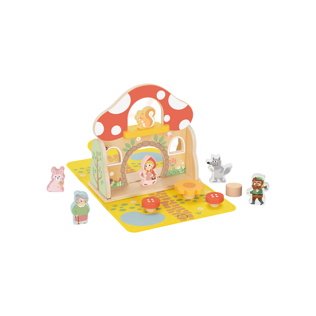 წითელქუდას სათამაშო ნაკრები — „ზღაპარი, რომელიც ბავშვმა თავად უნდა მოყვეს“