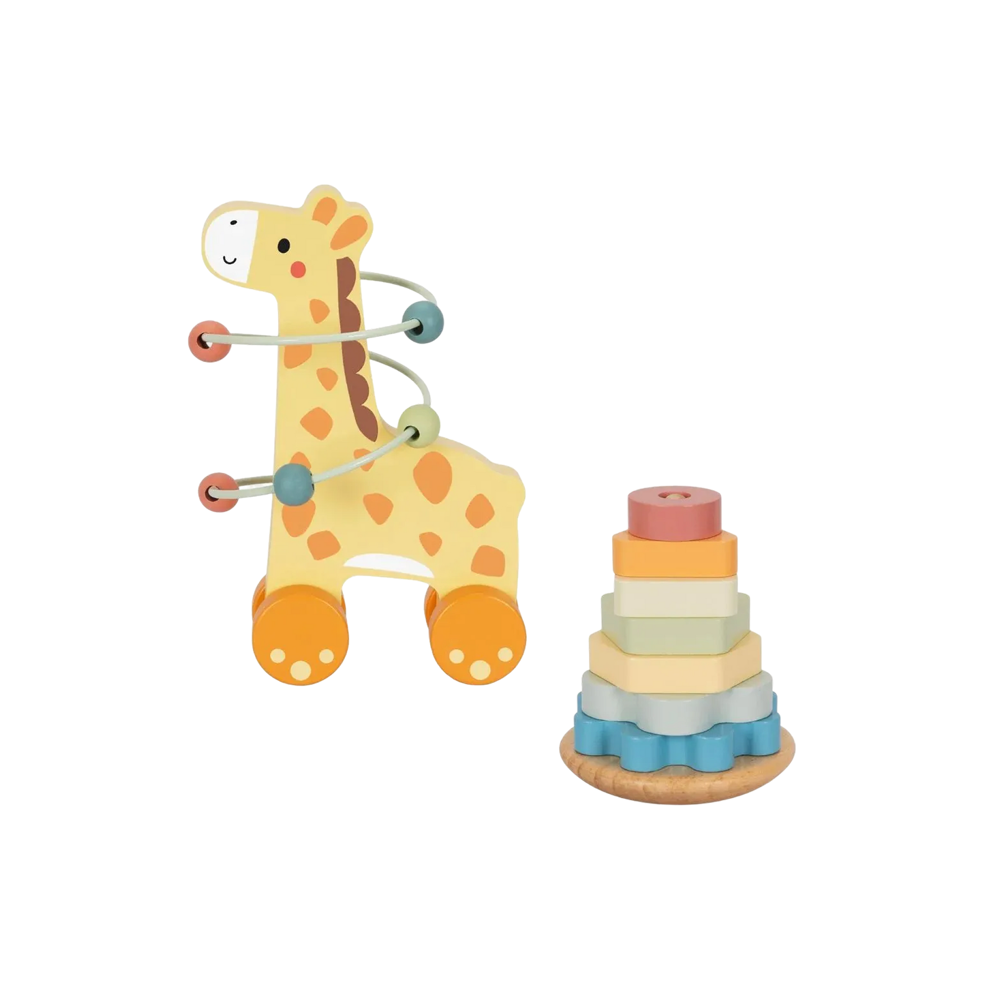 3-ინ-1 ჟირაფის ყუთი – ხის საგანმანათლებლო ნაკრები