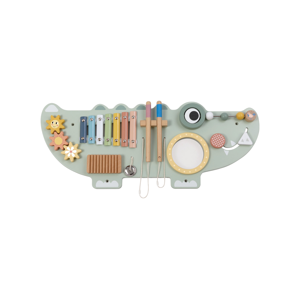 Wooden Crocodile Wall Activity Panel