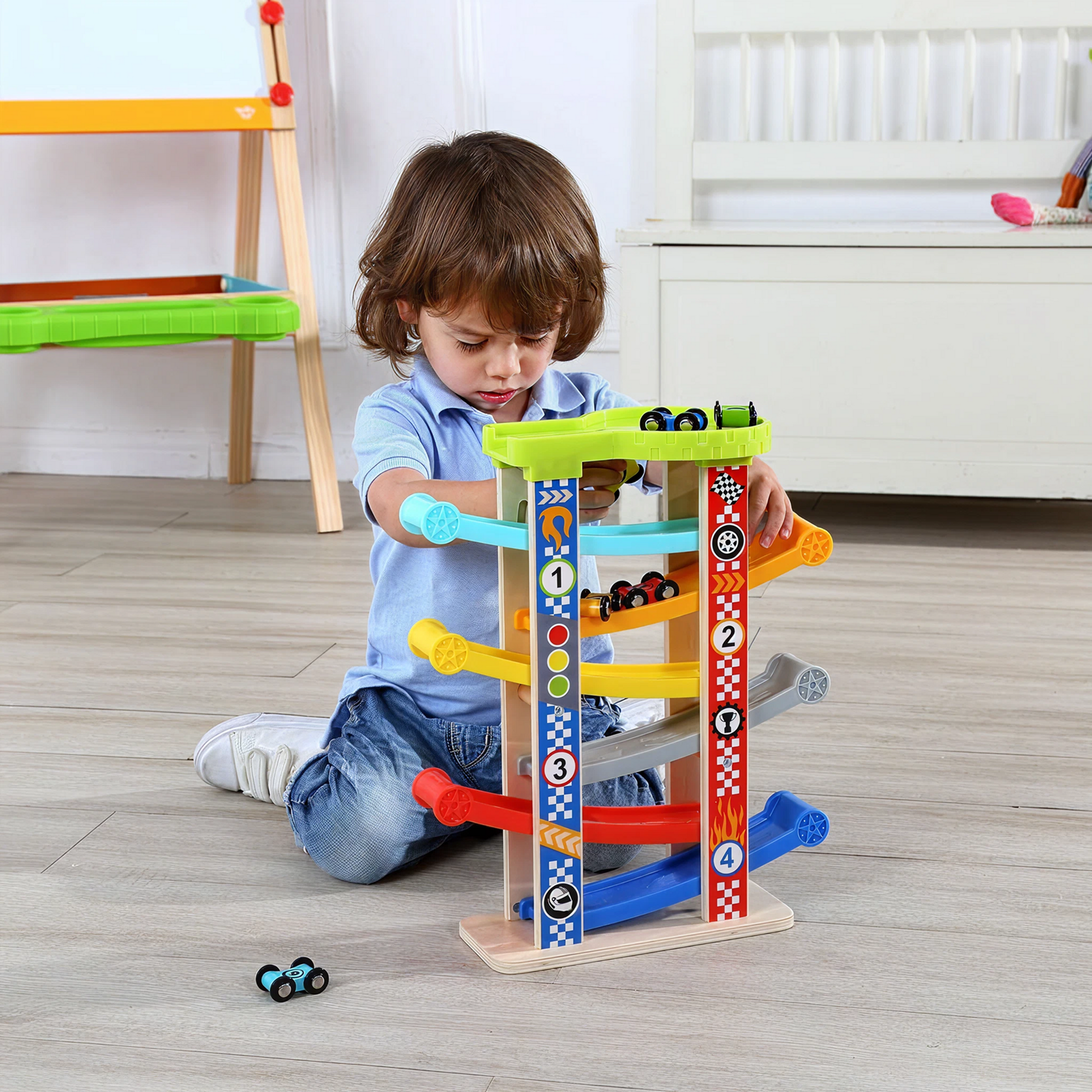 Sliding Tower – Large — “Car Sliding Tower Playset”